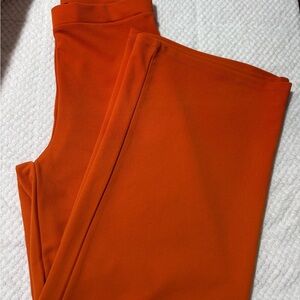 Vibrant Orange Wide Leg Women's Pants